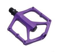 Alanmoship Mountain Bike Pedals Aluminum Alloy Double Bearing Lightweight Anti-Slip Platform Pedals For MTB Road Cycling Bicycle 9.78x5.99cm Black Red Orange Green Purple(Purple)