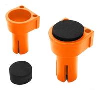 Alanmoship Nylon Woodworking Tenon Stopper with Non-Slip EVA Rubber Tops for 19mm and 20mm Workbench Holes, Compact Orange Hand Tool for DIY and Professional Carpentry(Φ20mm Single)