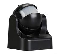 Alanmoship PIR Sensor Outdoor Wall Mounted Infrared Motion Sensor Adjustable Swivelling Anthracite Identify Day And Night For Door Corridor Elevator Balcony Bathroom(Black)
