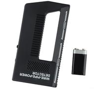 Alanmoship Portable Metal Detector Handheld Scanner with Sound Light for Wall Pipe Wire Detection, Security Body Search Tool for Airport Station, ABS Black 582 Inch
