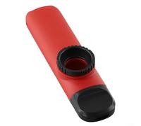 Alanmoship Portable Metal Kazoo Mouth Harmonica Flute Musical Instrument For Beginners With Spare Membrane And Rope - Blue Green Black Purple Red(Red)