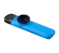 Alanmoship Portable Metal Kazoo Mouth Harmonica Flute Musical Instrument For Beginners With Spare Membrane And Rope - Blue Green Black Purple Red(Blue)