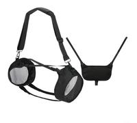 Alanmoship Portable Nylon Travel Strap Case for JBL Boombox4 Speaker with Shoulder Carry Design and Two Protective Side Covers, Black, Ideal for Outdoor Trips and Long Travel(Black)