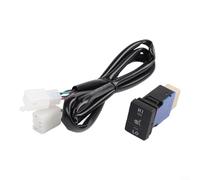 Alanmoship Push Switch Short for Seat Heating with Amber LED and Blue Backlight for Toyota Land Cruiser Prado for HILUX RAV4 for 4RUNNER for CAMRY Corolla for MITSUBISHI for OUTLANDER for PAJERO for