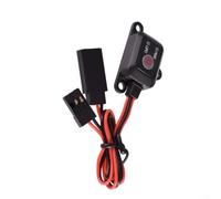 Alanmoship RC Control Power Switch 4-12V 10A with 62V Low Voltage Protection for 1/10 1/8 Scale RC Cars Helicopters NiMH for lipo Battery Black