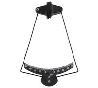 Alanmoship RC Fixed Wing Goniometer Aileron Angle Meter 0-50 Degree Gauge for Remote Control Aircraft Model Setup CNC Aluminum Alloy Black Tool