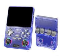 Alanmoship Retro HD Handheld Game Console with WiFi Multiplayer Battles, Compact 83x15x13cm ABS Design for Travel Gaming, Available in Black, White, Purple, Blue, Orange(blue)