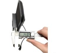 Alanmoship Rowing Machine Counter Meter with 2-pin SM Connector, LCD Display for Time Count Calories, Phone Holder Stand for Gym Fitness Equipment, Black ABS Plastic(White)