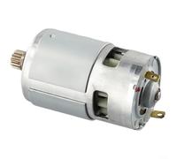 Alanmoship RS775 DC Motor 11 Tooth Gear Metal Replacement with Cooling Fan for 18V Reciprocating Saw Electric Jig Saw Multi-Function Tool 5000-10000RPM Silver 1pc