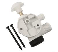 Alanmoship RV Toilet Water Flush Valve Kit 385314349 for Sealand for VACUFLUSH, ABS Plastic Repair Parts for Camping Trailer Foot Pedal Toilets
