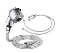 Alanmoship Salon Shampoo Bed Mixing Valve Kit With Hose And Spray Head, Zinc Alloy Hot And Cold Water Tap For Hair Washing In Barber Shops And Home Basins