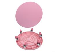 Alanmoship Silent 6 Wheel Ab Roller With Non-Slip Fitness Disc And Cushion For Core Strength Training, Belly Fat Burning And Home Gym Abdominal Exercise Workouts(pink)