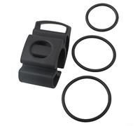 Alanmoship Silicone Bicycle Smartwatch Holder for Garmin and for POLAR Watches, Secure Bike Mount for Round and Flat Handlebars, Cycling Accessory, Black, 80x40mm