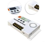 Alanmoship Solar Charge Controller 12V/24V For PWM 10A/20A/30A For AGM Flooded Lithium Battery Outdoor Marine Agricultural Geological Monitoring Energy Storage System(10A)