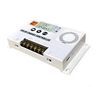 Alanmoship Solar Charge Controller For PWM 10A 20A 30A 12/24V Display System With Multiple Protection Features Customizable Load Modes Intelligent Temperature Monitoring(10A)