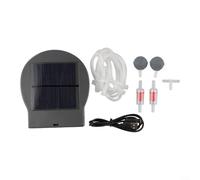 Alanmoship Solar Powered Oxygen Pump For Fish Tank Aquarium Pond 3 Adjustable Modes Portable Aerator With Large Capacity Easy Installation