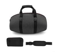 Alanmoship Speaker Storage Bag for JBL BOOMBOX4 with EVA Material and Removable Side Mounted Soft Bag for Cables and Straps