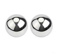 Alanmoship Stainless Steel Floating Gazing Balls Mirror Finish Garden Pond Decorative Spheres Outdoor Water Feature Ornaments 100MM & 51MM Set(100MM)