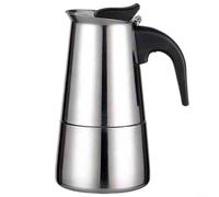 Alanmoship Stainless Steel Moka Pot Coffee Maker 2/4/6/9 Cups Espresso Maker Stovetop Coffee Pot For Induction Gas Electric Ceramic Cooktop(100ML)