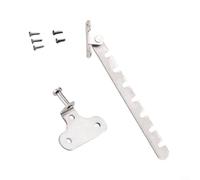 Alanmoship Stainless Steel Window Stopper Tilt Guard with Multi for notch Design for Secure Ventilation Control Residential Commercial Building Silver 2 Pieces(B)