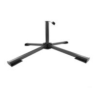 Alanmoship Sturdy Steel Umbrella Base Stand, Foldable Portable Design for Outdoor Garden Beach Camping, Adjustable Fit for 32cm Poles, Sunshade Holder