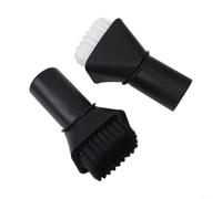 Alanmoship Suction Brush Set for Karcher WD 2 3 4 5 6 Premium, Hard & Soft Bristle Nozzle Kit 2.863-221.0 for Car Interior Upholstery Carpet Dashboard Cleaning(Black+White)