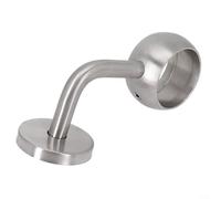 Alanmoship Support Brackets, Handrail Brackets For Stairs, 90° Stainless Steel Closet Rods, Polished Chrome Effect Round Tube Pipe Brackets For Stainless Steel Closet Rods(42mm)