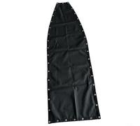 Alanmoship Textilene Swing Chair Replacement Cover Black Weather Resistant Seat Base Cloth With Rope Indoor Outdoor (1pc with pockets)