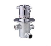 Alanmoship Thermostatic Brass Mixer Valve Temperature Control Water Cartridge Chrome G1/2 Connector For Bathroom Basin Shower Bidet Plumbing System