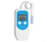 Alanmoship USB Temperature Humidity Data Logger with LCD Screen, Portable Hygrometer Thermometer, Refrigerated Trucks & Labs for Cold Chain Storage, 10x4.2cm