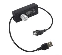 Alanmoship Usb Timer Switch 24H Countdown Power Off Cord With Digital Display, Adjustable Auto Shut-Off For Phone Charging, Black Plastic 7X2.7X1.6Cm