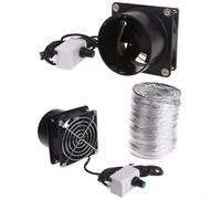 Alanmoship Ventilation Fan With Powerful Suction Plastic Duct Pipe Smoke Absorber Usb Fan Smoke Absorber Fume Extractor Fan For Smoke-generating Tools.(Fan plus 1m pipe)