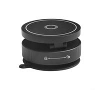 Alanmoship Versatile Car Phone Holder With Vacuum Suction Cup, Collapsible Rotary Design For Navigation Support, Zinc Alloy Material, Suitable For Cars, Desks, Bathrooms(Black)