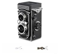 Alanmoship Vintage Digital Camera With Classic Design, High-Definition Video Recording, ABS Build, Compact 12×9.5x5.9cm Size(black)