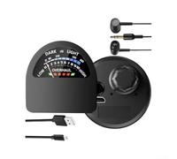 Alanmoship Water Leak Detector Kit with Analyzer, 13000x High Sensitivity and 10-15cm Detection Depth for Water, Concrete and Steel Pipes, Rechargeable for battery, Black(A)