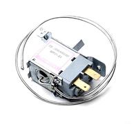 Alanmoship WPF21-EX Refrigerator Thermostat Temperature Controller 2 Pins 50Cm Probe Silver AC 220-250V