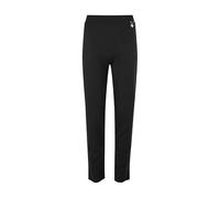 Alanna Jones Girls' Slim Fit Jersey School Trousers with Heart Detail - Easy Pull-On Uniform Pants, Black 11-12 Years