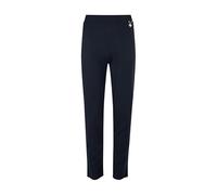 Alanna Jones Girls' Slim Fit Jersey School Trousers with Heart Detail - Easy Pull-On Uniform Pants, Navy 6-7 Years
