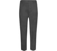 Alanna Jones Pull Up Trouser School Trousers for Boys Back to School Half Elasticated Boys Pull On Trouser- No Zip, No Clip_Grey (3-4)