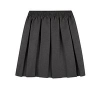 Alanna Jones School Uniform Skirt Girls Back to School UK Box Pleated Round Elasticated Waist Skirt Age 2-16 Years (13-14 Years, Grey)