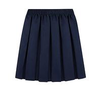 Alanna Jones School Uniform Skirt Girls Back to School UK Box Pleated Round Elasticated Waist Skirt Age 2-16 Years (9-10 Years, Navy)