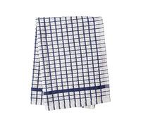 Alanna Jones Set of 10, 45 x 65 cm Large 100% Cotton Luxury Check Soft Kitchen Tea Towels Perfect for Household and Professional Restaurant Bar Catering Kitchen Dish Cloth (Set of 10 Navy)