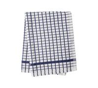 Alanna Jones Set of 2, 45 x 65 cm Large 100% Cotton Luxury Check Soft Kitchen Tea Towels Perfect for Household and Professional Restaurant Bar Catering Kitchen Dish Cloth (Navy)