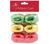ALANNAHS ACCESSORIES Luxury Metallic Large Small Classic Bows Ribbon Cops Christmas Xmas Festive - Green Red Gold Ribbons