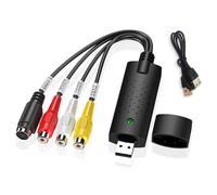Alanph USB Video Capture Card, RCA to USB Converter for VHS Mini DV VCR Hi8 DVD, Digital Converter for PC TV Tape Player Camcorder, Compatible with MAC Windows Vista/PAL/NTSC