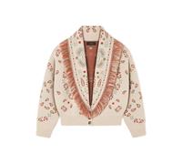 Alanui bandana jacquard fringed cardigan - Neutrals XS-S-M-L