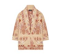 Alanui Echoes of the Island fringed cardi-coat - Neutrals XS-S-M-L