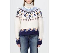 ALANUI Turtleneck Jumper in Pure Virgin Wool with Abstract Jacquard Pattern - Size: S - female