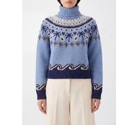 ALANUI Turtleneck Jumper in Pure Virgin Wool with Abstract Jacquard Pattern - Size: XS - female