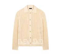 Alanui Where the Wave Begins openwork buttoned shirt - Neutrals S-M-L